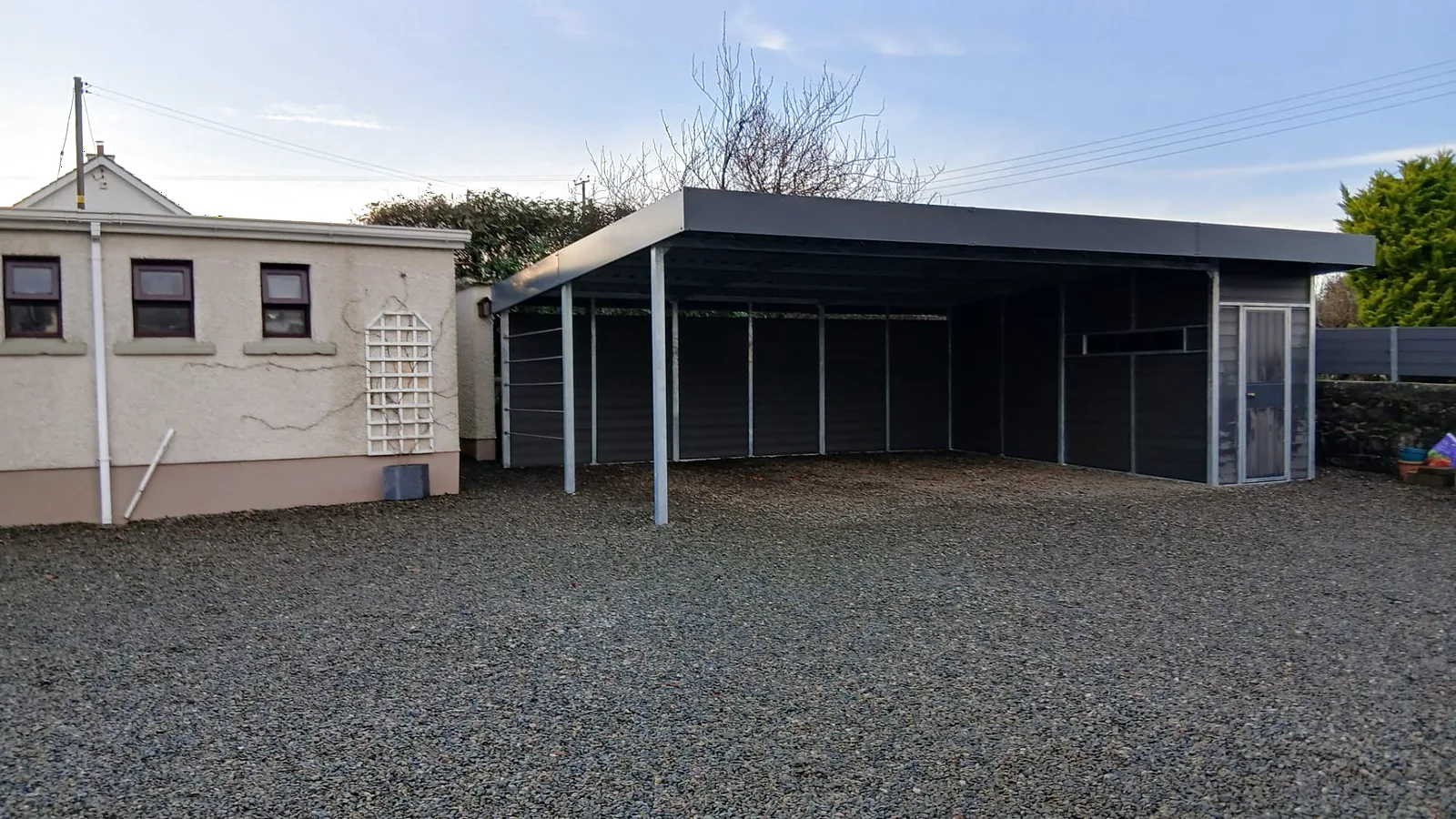 Steel-Frame Carport